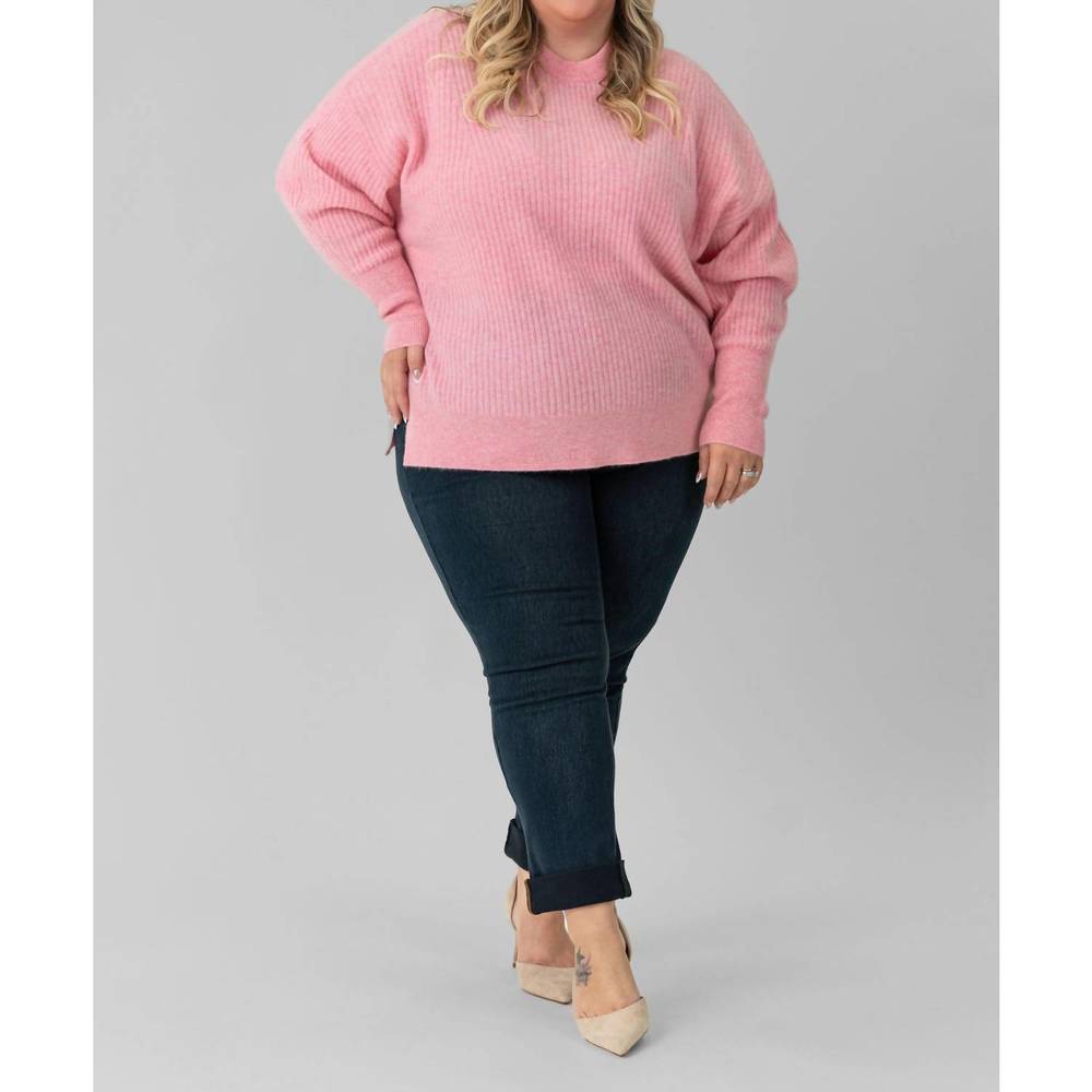 NEW ESTHEME dolman cashmere sweater in rose